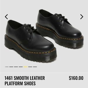 Dr. Martens 1461 Smooth Leather Platform Shoes